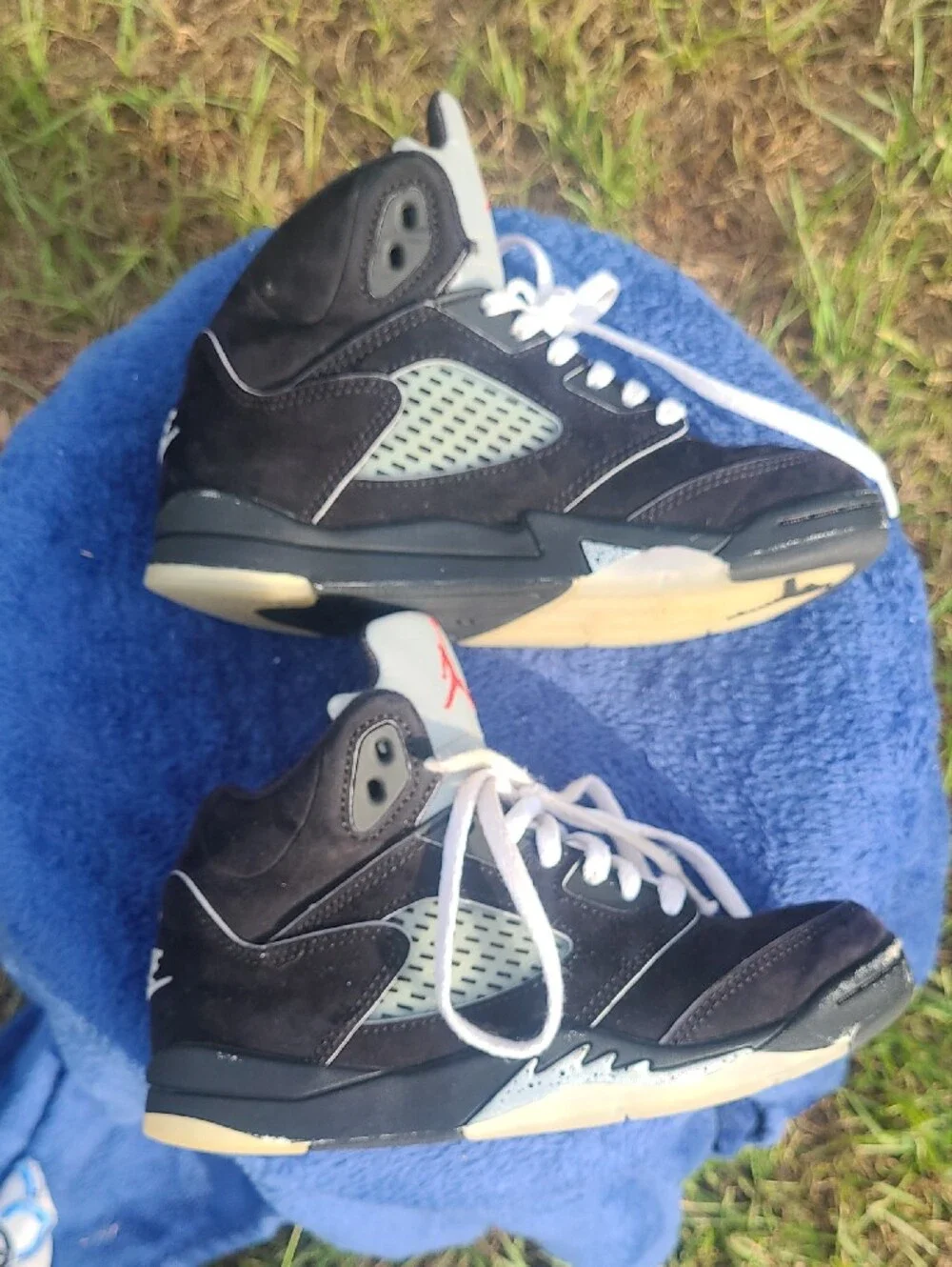 Air Jordan 5 Retro OG Black Metallic Reimagined Kids Size 2y